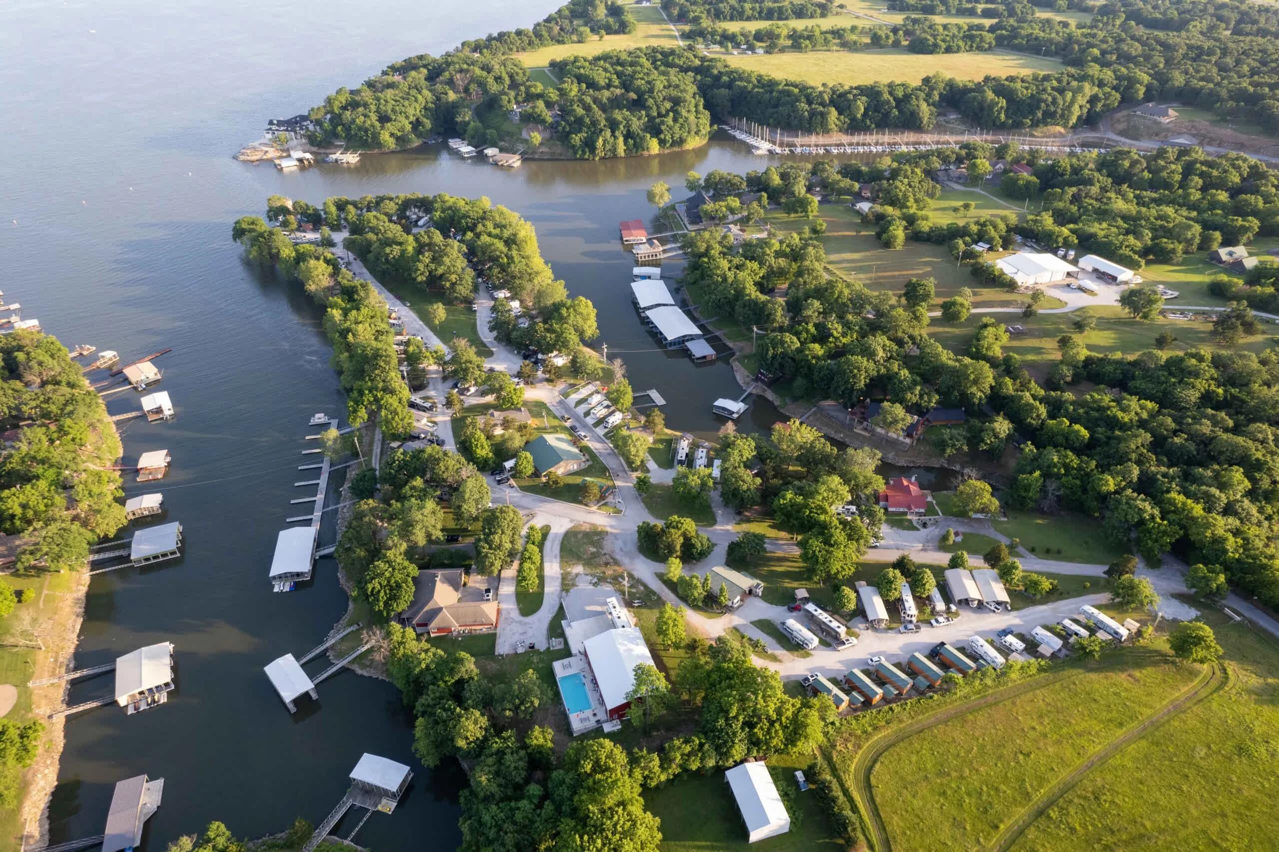 Outdoor hospitality property illustrating RV park revenue diversification through lodging and guest amenities
